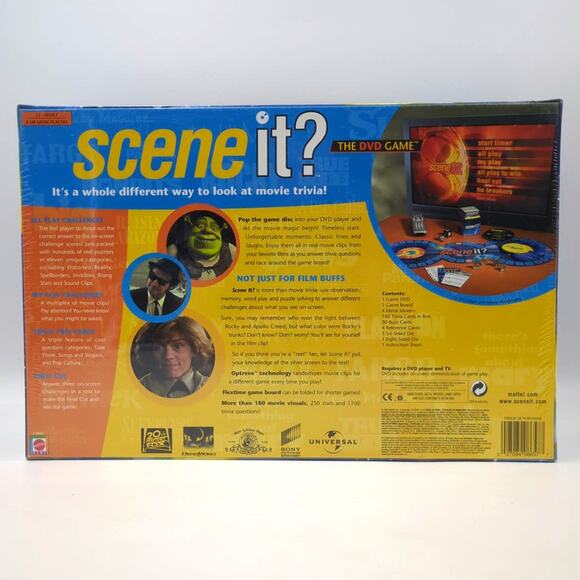 Scene it? The DVD Movie Trivia Game by Mattel Family Game Night New Sealed - Picture 4 of 4